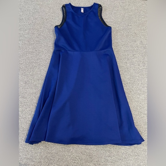 Xhilaration Blue Halter A-Line Cocktail Dress - Picture 13 of 16